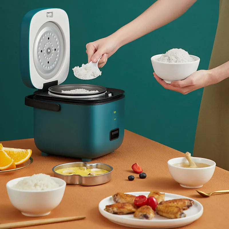 1.2L New Mini Rice Cooker Small 1-2 Person Rice Cooker Household Single Kitchen Small Household Appliances WIth Handle EU Plug