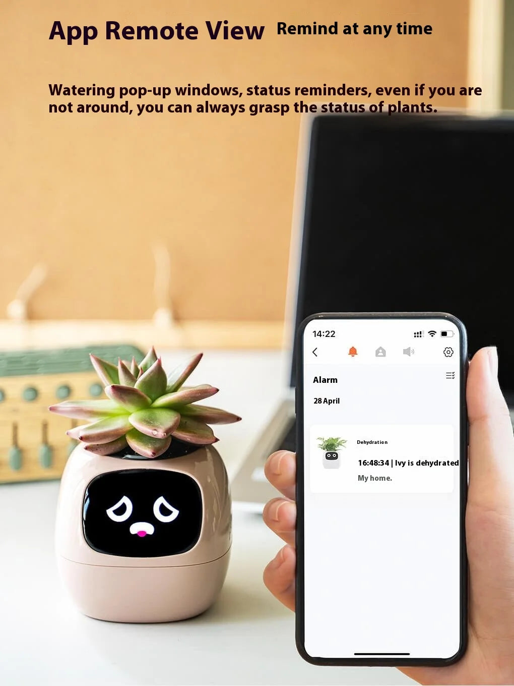 IVY Intelligent Flowerpot Plant Robot Plant Maintenance Customization Smart Robot Rich Expression Interaction Companion Gift