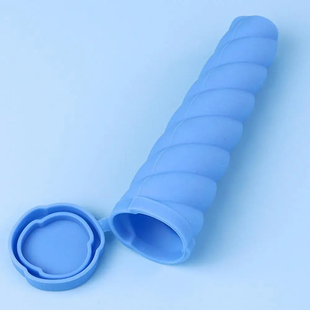 Silicone Popsicle Molds Reusable Ice Pop Sleeves Long Popsicle Maker Homemade 3-Color Ice Cream Mould Freezer Tubes With Lids