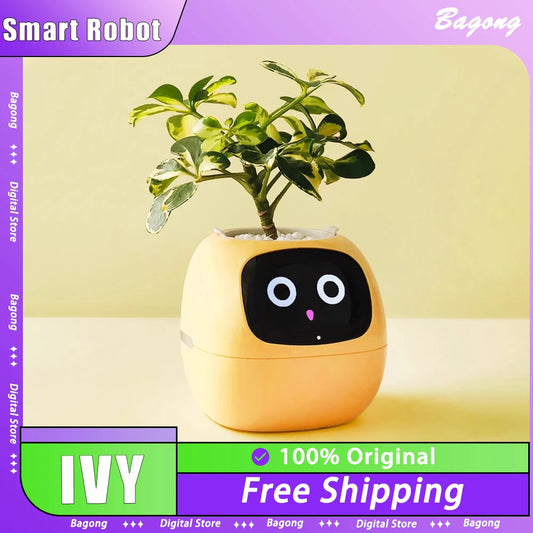 IVY Intelligent Flowerpot Plant Robot Plant Maintenance Customization Smart Robot Rich Expression Interaction Companion Gift