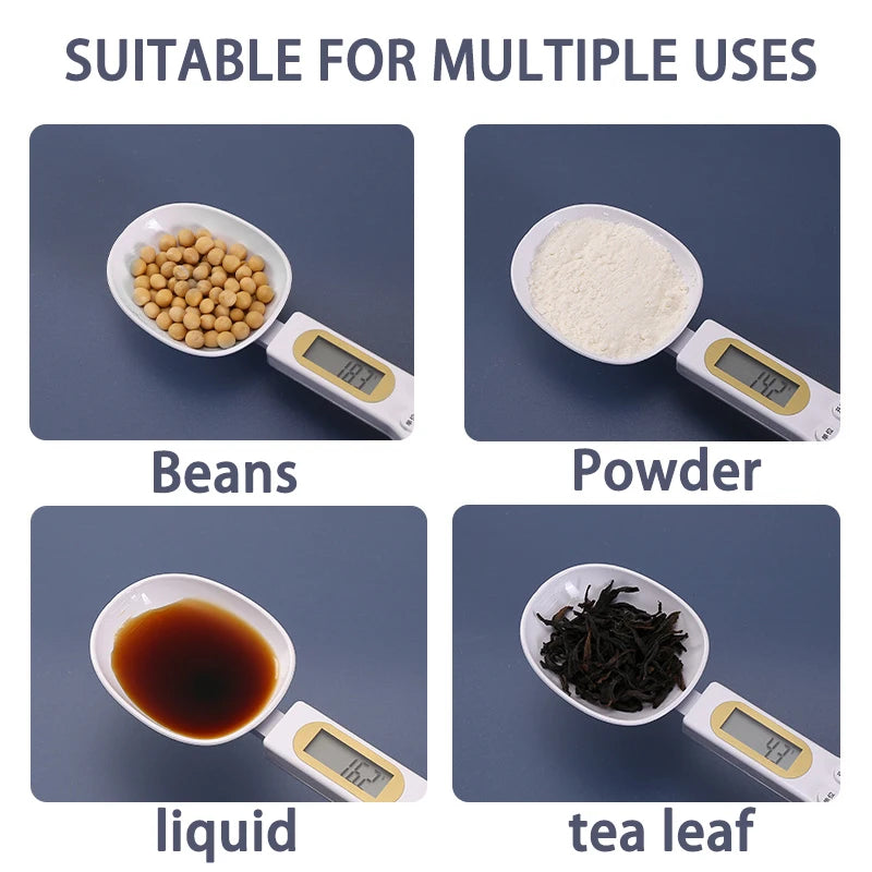LCD Digital Kitchen Scale 500g 0.1g Measuring Food Spoon Scale Mini Kitchen Tool for Milk Coffee Scale Weight Measuring Spoon