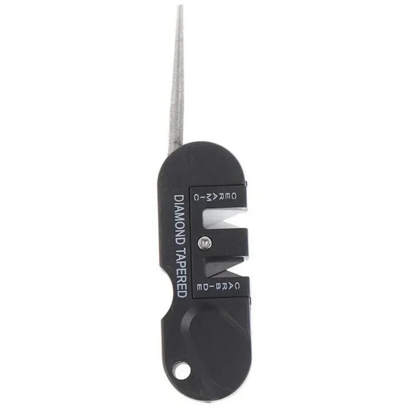 Portable Tungsten Ceramic Carbide Knife Whetstone Sharpener Tool Camp outdoor Knife sharpener