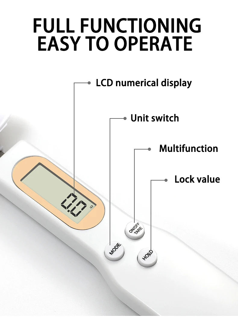 LCD Digital Kitchen Scale 500g 0.1g Measuring Food Spoon Scale Mini Kitchen Tool for Milk Coffee Scale Weight Measuring Spoon