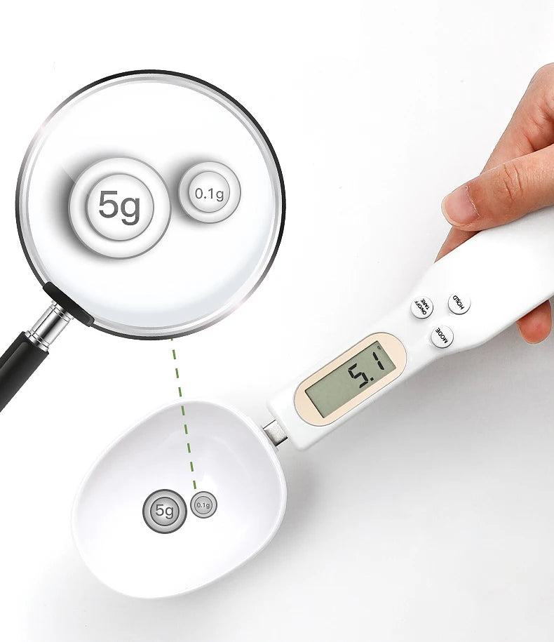 LCD Digital Kitchen Scale 500g 0.1g Measuring Food Spoon Scale Mini Kitchen Tool for Milk Coffee Scale Weight Measuring Spoon