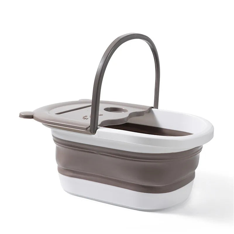 1pcs Foldable Foot Bath Bucket Massage Foot Wash Basin Home Laundry Tub Bucket Adult  Foot Bath Basin Bathroom Accessories