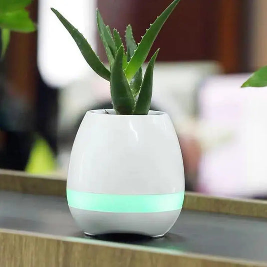 Smart Flowerpots Indoor Plant Pot Easy And Fun Plant Care Tech Wireless Speaker For Home Gardening Travel-friendly Decor Living