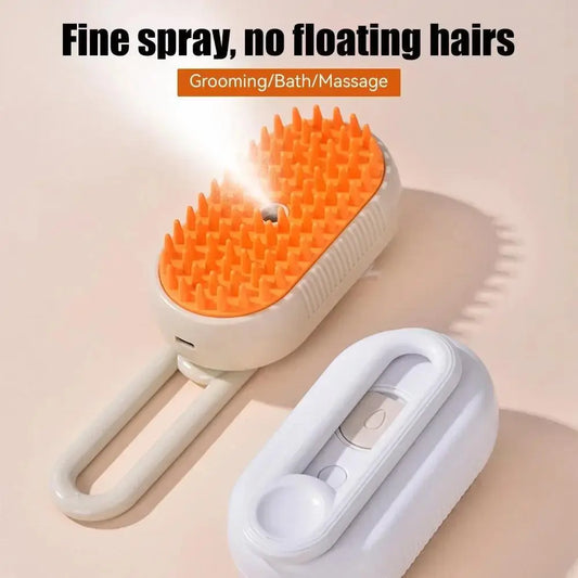 Steam Brush Cat Brush Cats Vaporizer Pet Hair Brush Remover Pets Cleaning Steamy Spray Massage Comb