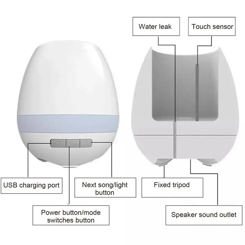Smart Flowerpots Indoor Plant Pot Easy And Fun Plant Care Tech Wireless Speaker For Home Gardening Travel-friendly Decor Living