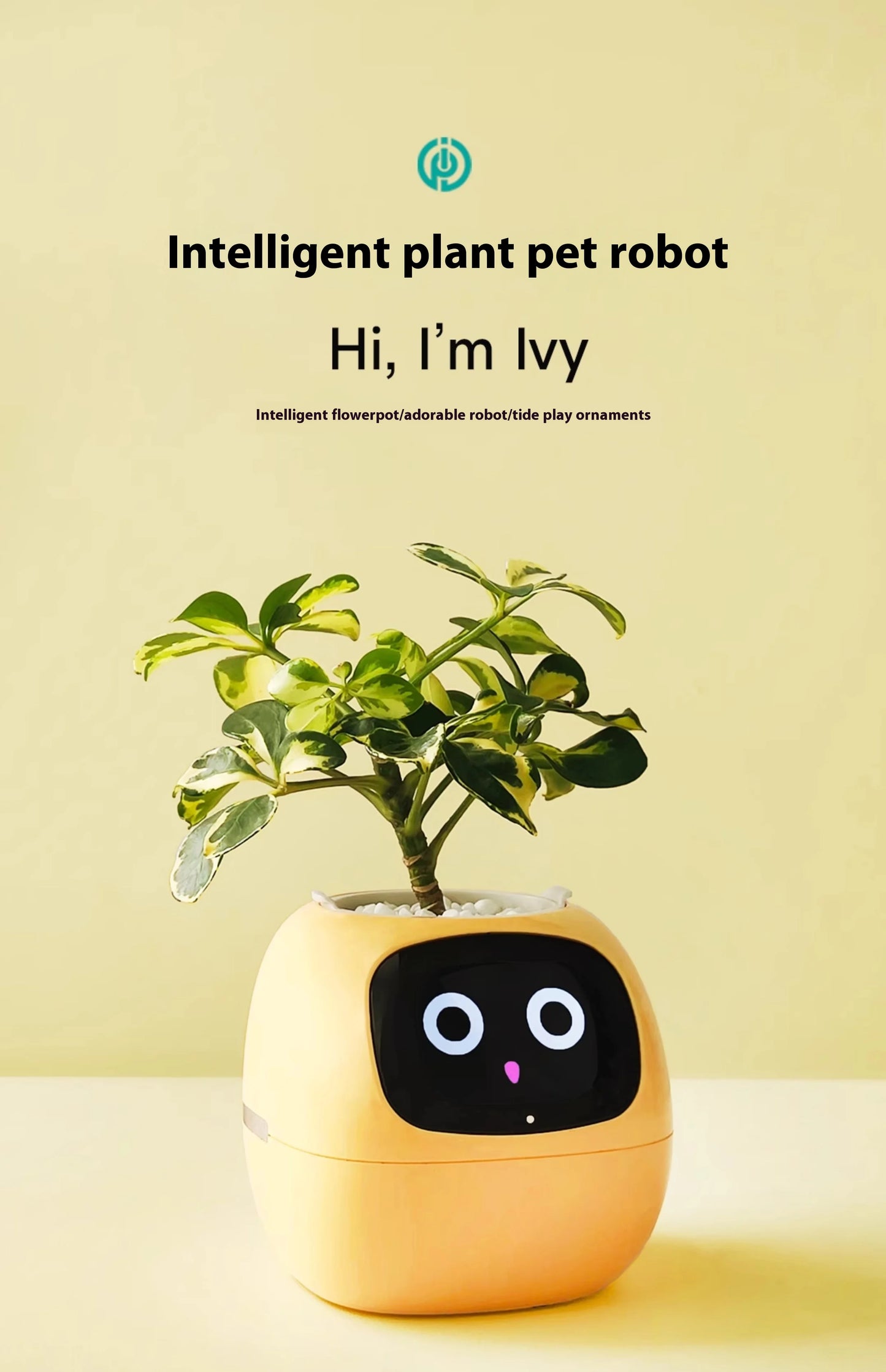 IVY Intelligent Flowerpot Plant Robot Plant Maintenance Customization Smart Robot Rich Expression Interaction Companion Gift