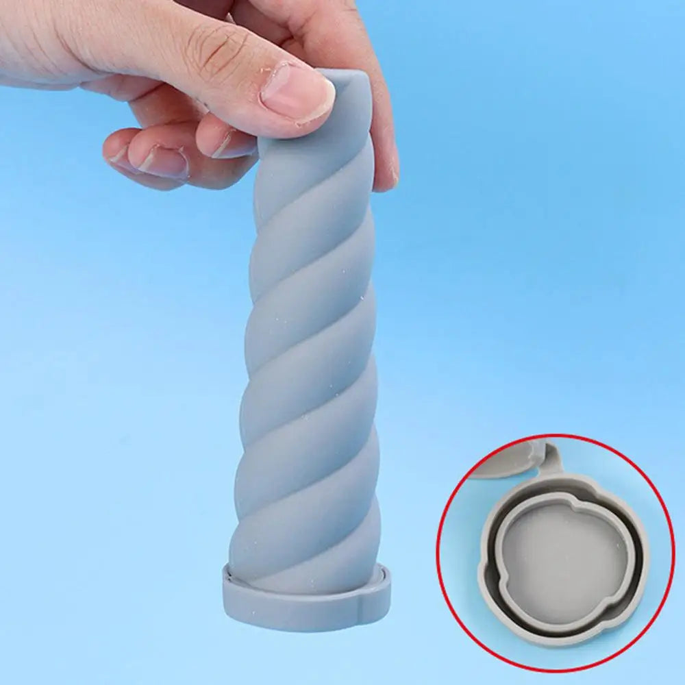 Silicone Popsicle Molds Reusable Ice Pop Sleeves Long Popsicle Maker Homemade 3-Color Ice Cream Mould Freezer Tubes With Lids
