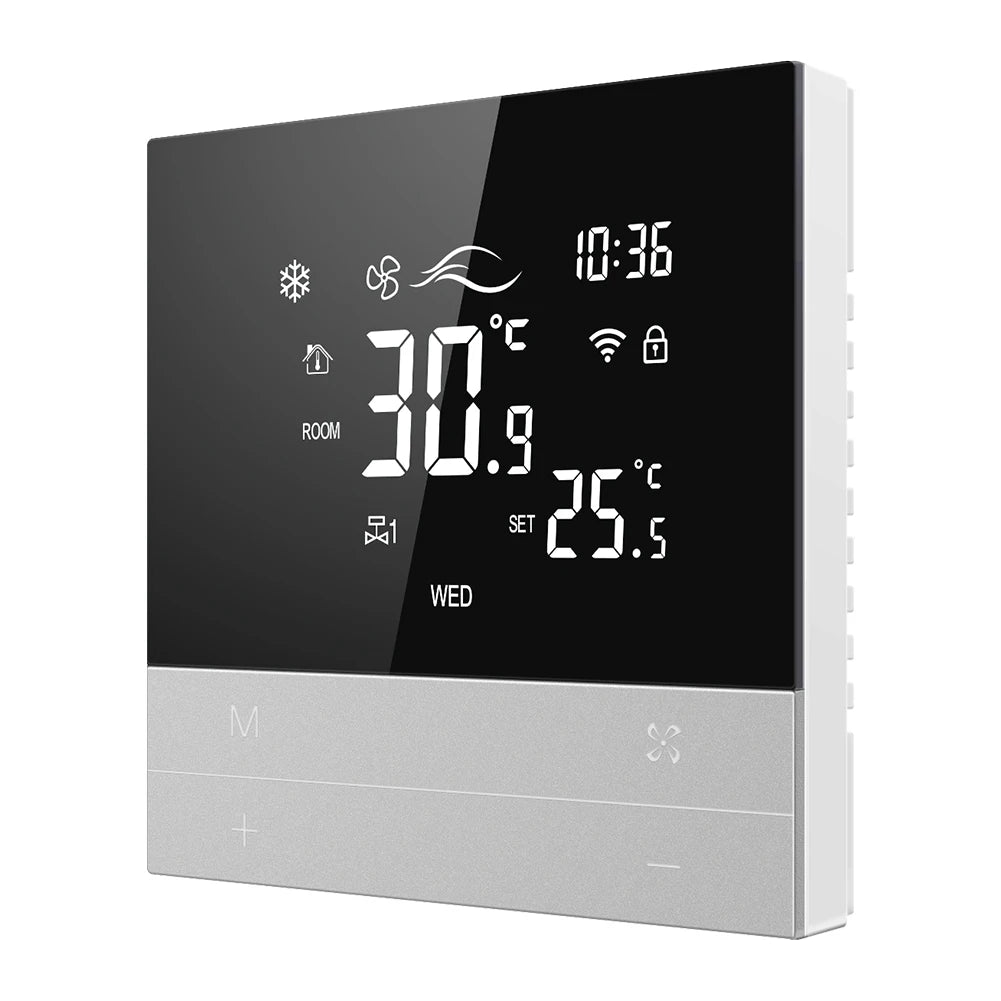 WiFi Smart Central Air Conditioner Thermostat 2 4 Pipe Smart Air Conditioning Panel Voice Tuya Temperature Controller for Alexa